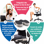 Coussin de Siège Ergonomique à Mémoire de Forme Respirant