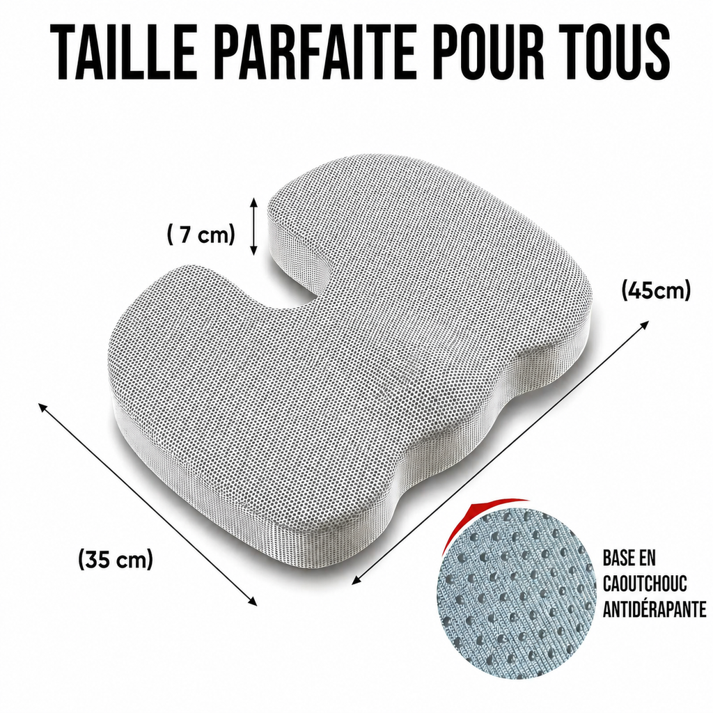 Coussin de Siège Ergonomique à Mémoire de Forme Respirant