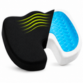 Coussin de Siège Ergonomique en Gel et Mousse à Mémoire de Forme