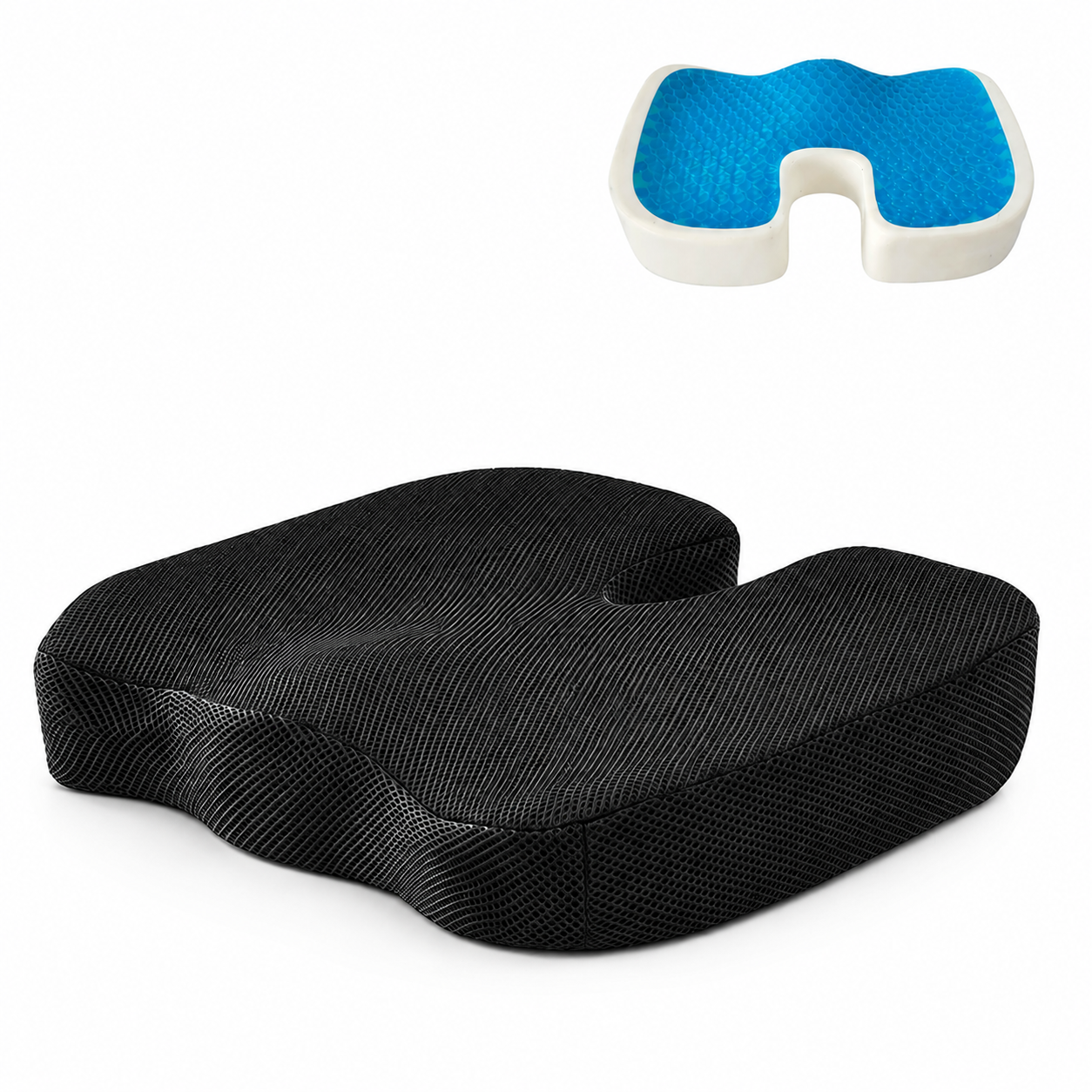 Coussin de Siège Ergonomique en Gel et Mousse à Mémoire de Forme