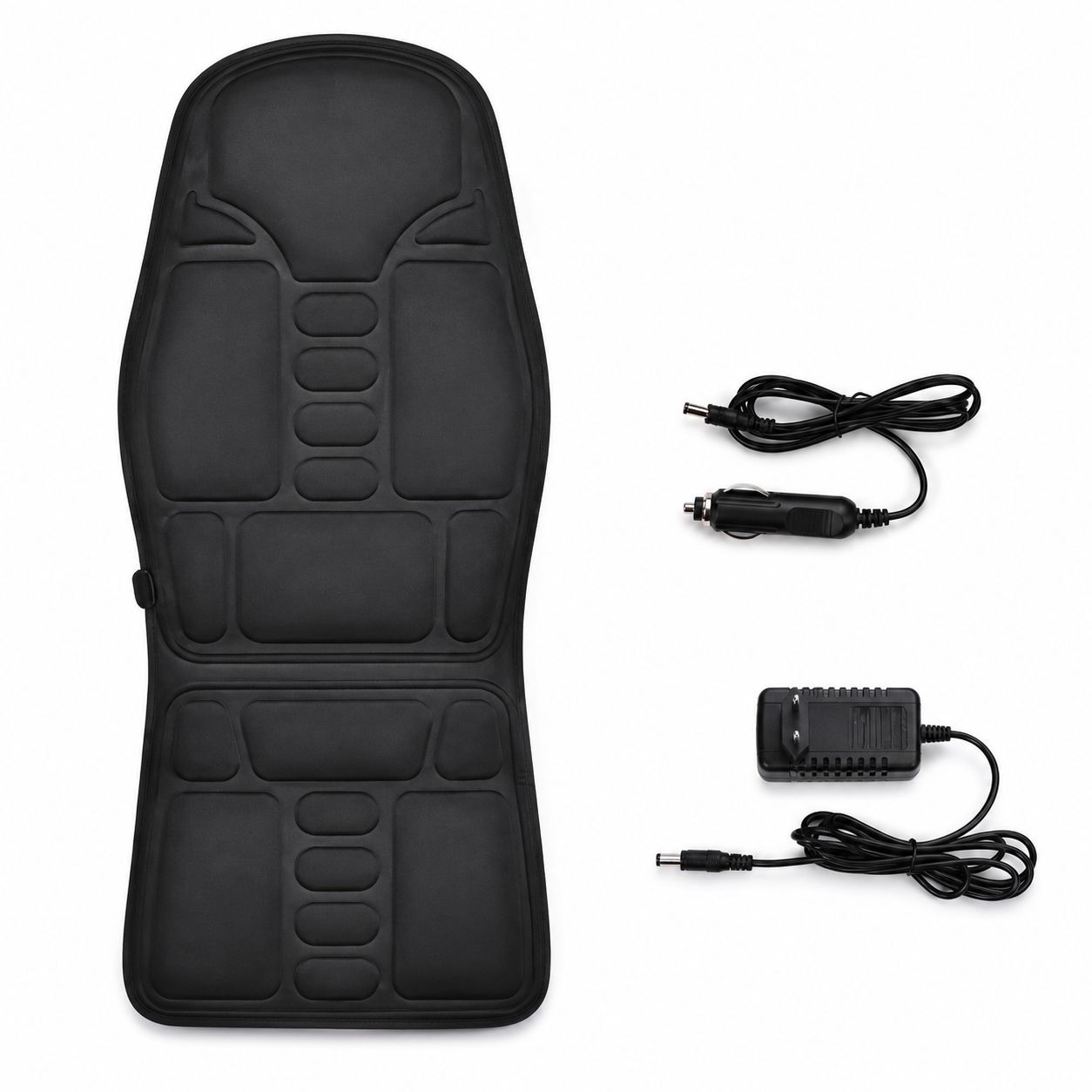 Coussin de massage chauffant électrique pour chaise de bureau et voiture, vibrations multi-zones, fonction infrarouge intégrée