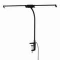 Lampe de Bureau LED Double Tête à Col de Cygne avec Intensité Réglable