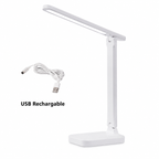 Lampe de Bureau LED Pliable Rechargeable USB avec Intensité Réglable