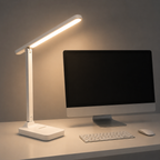 Lampe de Bureau LED Pliable Rechargeable USB avec Intensité Réglable