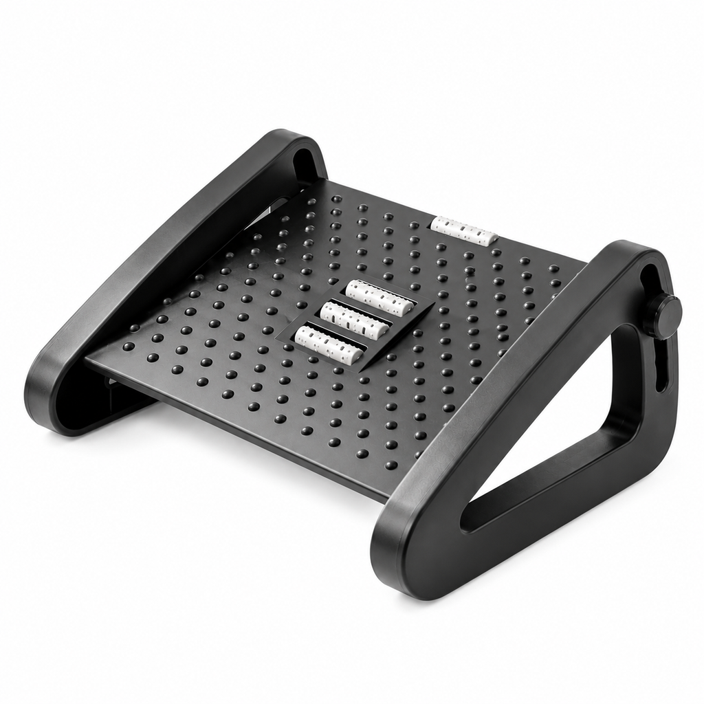 Repose-Pieds Ergonomique Triangulaire Réglable Noir