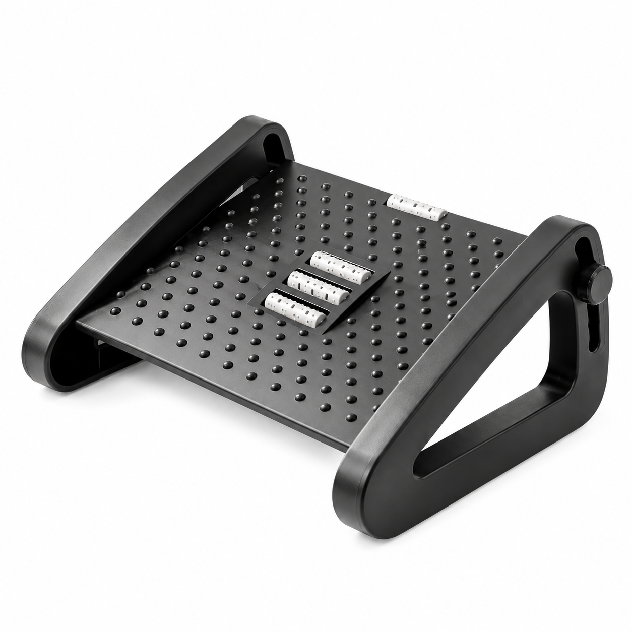 Repose-Pieds Ergonomique Triangulaire Réglable Noir