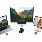 Souris Sans Fil Verticale Bluetooth Rechargeable  Ergonomique – USB  Compatible Tablette & Ordinateur Portable