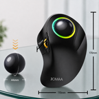 Souris Ergonomique Trackball Sans Fil Rechargeable LED