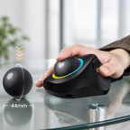 Souris Ergonomique Trackball Sans Fil Rechargeable LED