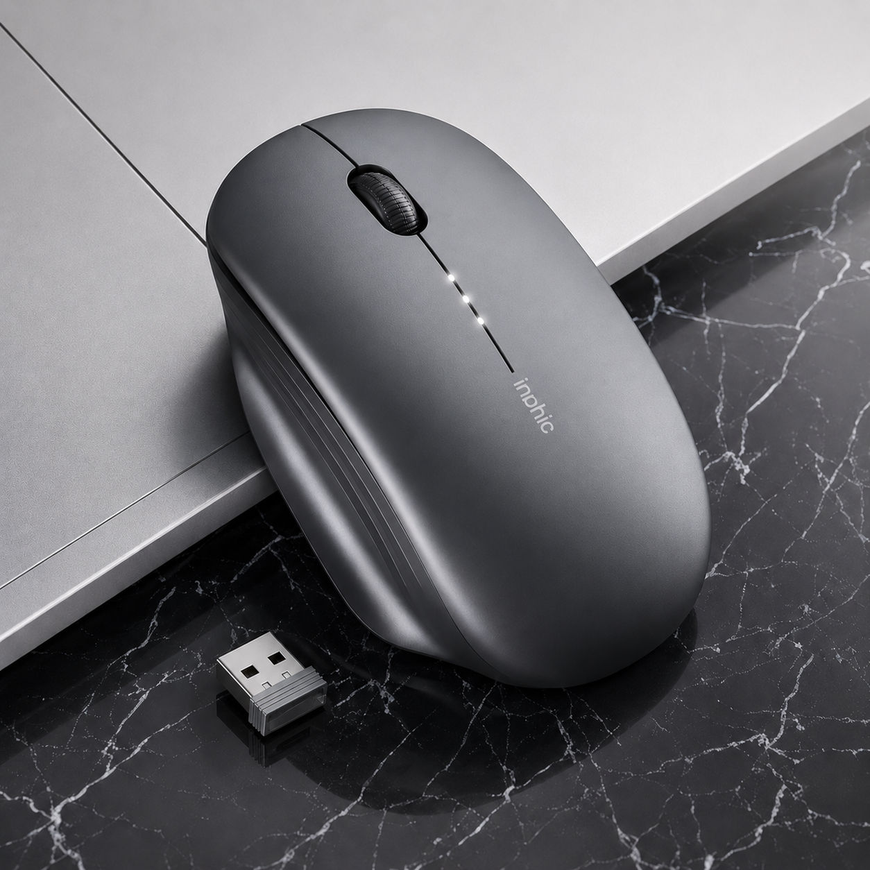 Souris Rechargeable Sans Fil Ergonomique Type-C Silencieuse
