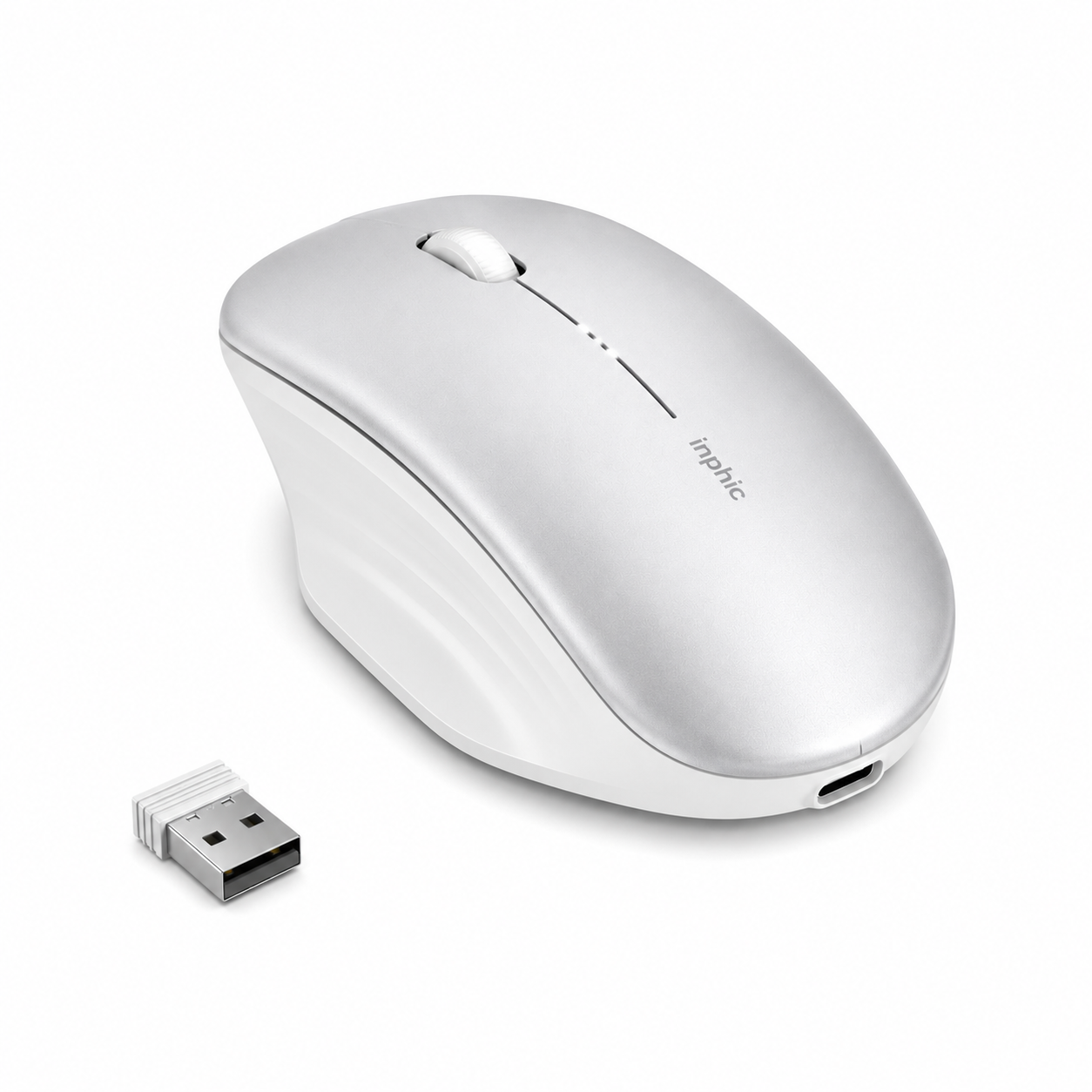 Souris Rechargeable Sans Fil Ergonomique Type-C Silencieuse