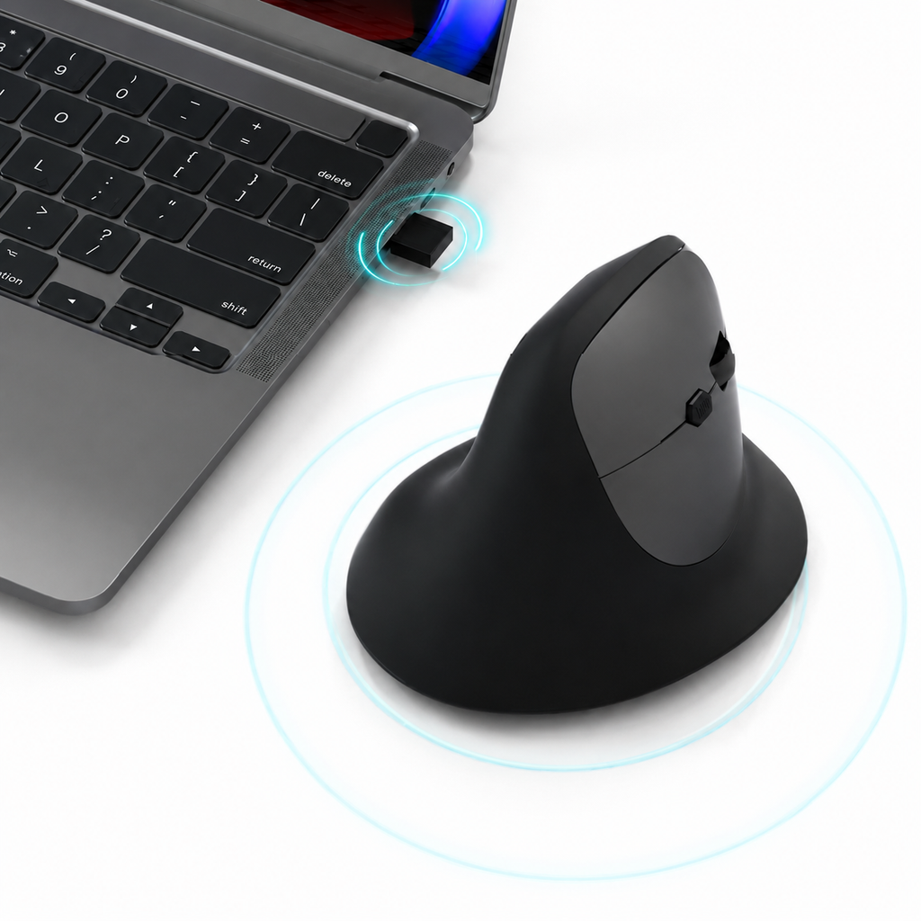 Souris Ergonomique Verticale Sans Fil Bluetooth 2.4G