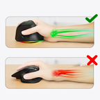 Souris Ergonomique Verticale Sans Fil LED Rechargeable