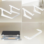 Support Ordinateur Portable avec Rangement Clavier Blanc 9-17 Pouces