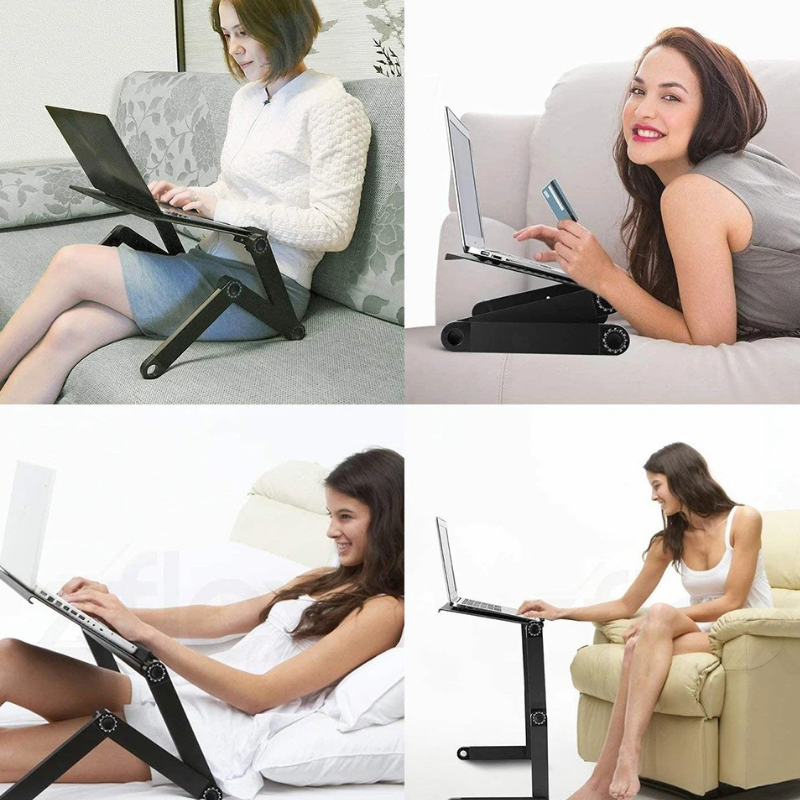 Support Ordinateur Portable Réglable avec Plateau Souris