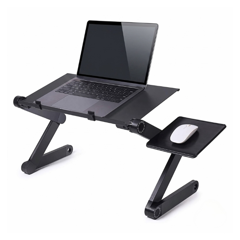 Support Ordinateur Portable Réglable avec Plateau Souris